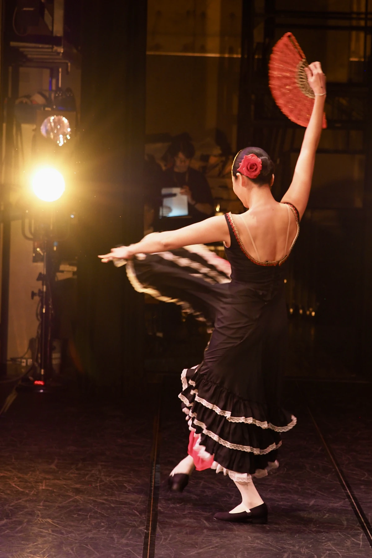 A passionate flamenco dancer performing in Seville, the birthplace of flamenco
