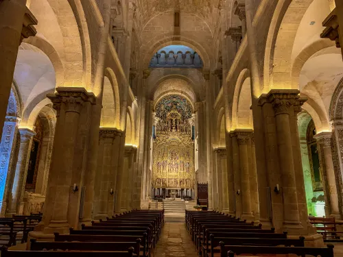 The magnificent Gothic interior of Toledo Cathedral in Spain